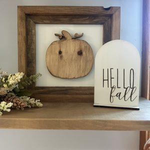 Light Wood Pumpkin + Fall