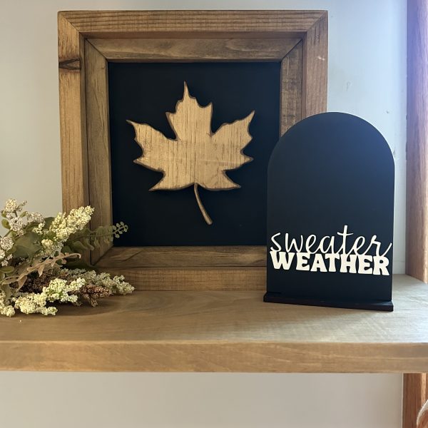 Wood Leaf + Sweater Weather